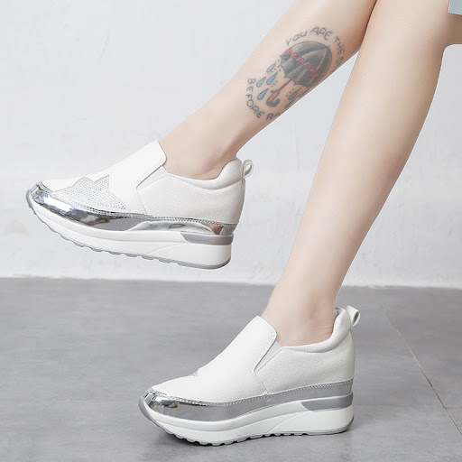 Title 2, New Casual Inner Heightening Rhinestone Loafers...