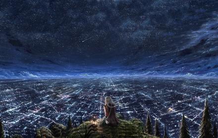 Desktop Wallpaper Anime Landscape painting Ni small promo image