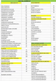 New Sweet Home Hotel Abhijat menu 1