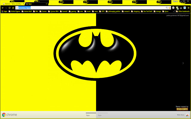 Batman - Yellow and Black 1920px chrome extension