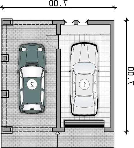 Z 29 - Rzut garażu