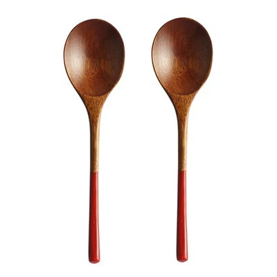 Houten lepel met lange steel voor een Japans restaurant thuis, ideaal voor koken en serveren van gerechten.