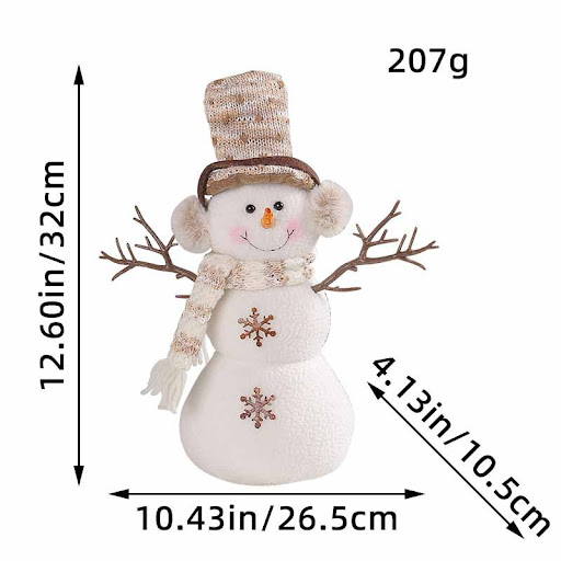 Title 2, Christmas Short Hat Snowman Doll Creative, a ch...