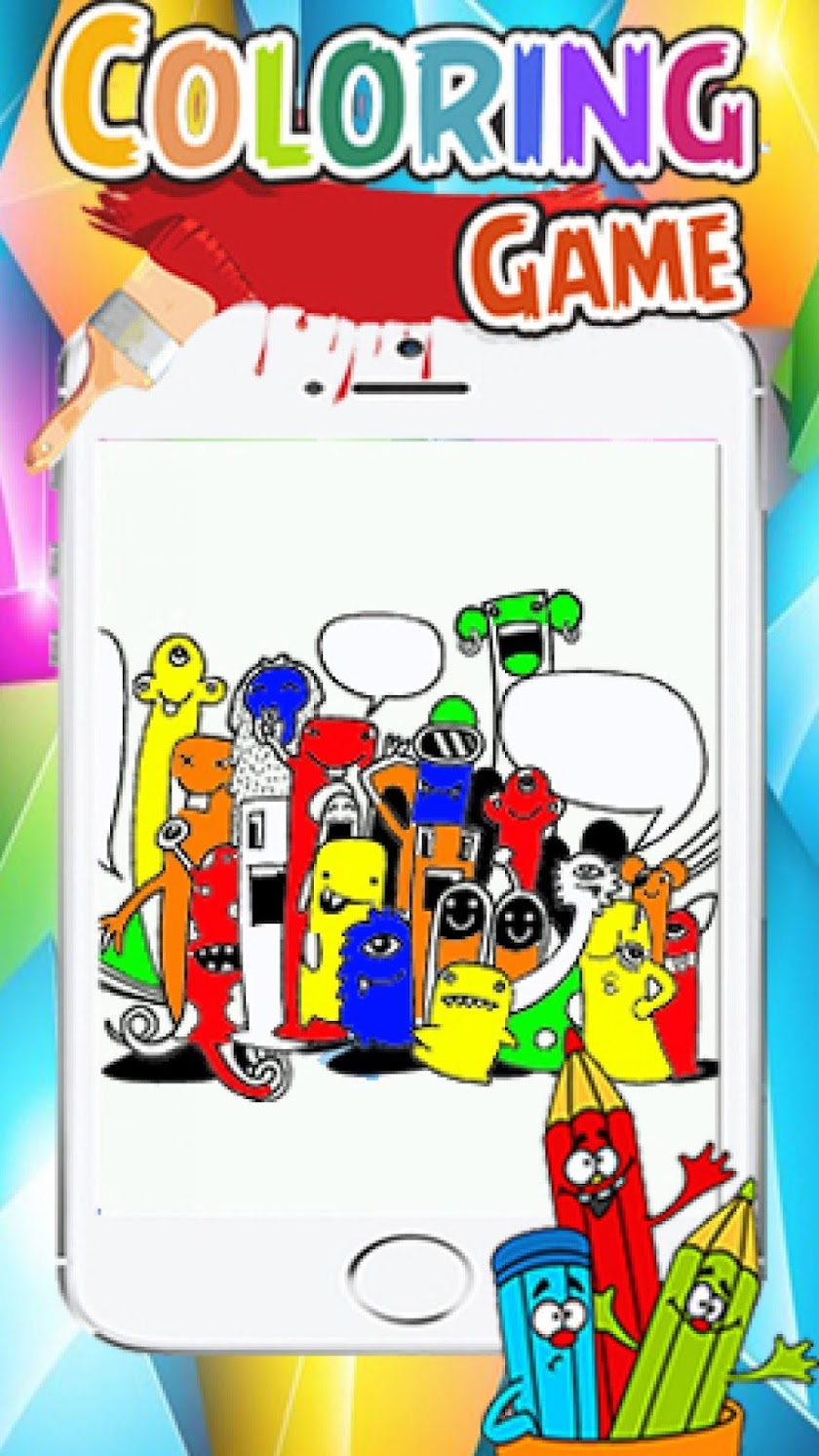 Doodle Monster CartoonColoring Screen 3