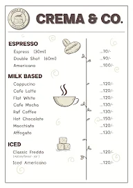 Crema & Co. menu 2