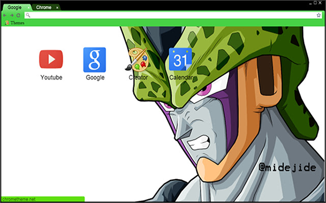 Dragon Ball Z Perfect Cell Theme chrome extension