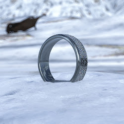 "Dusk Tear" Titanium Ring of Brilliance