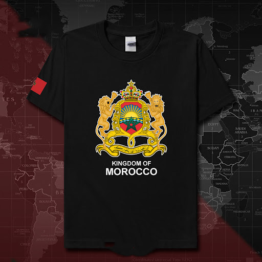 Title 3, Morocco Cotton Short-Sleeved T-Shirt Student Sp...