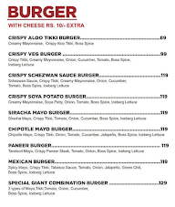 Boss Burger menu 2