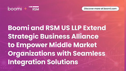 Boomi and RSM US LLP Extend Strategic Business Alliance to Empower Middle Market Organizations with Seamless Integration Solutions (Graphic: Business Wire)