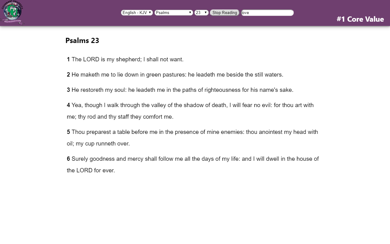 Covenant University Scripture Search Preview image 4