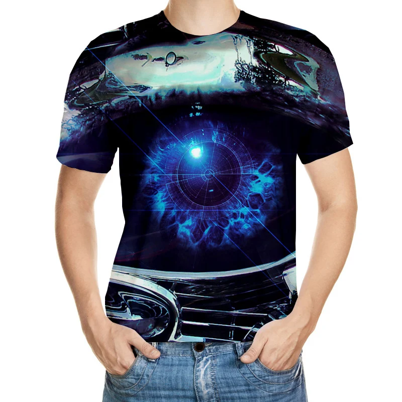 Printed men's short-sleeved T-shirt