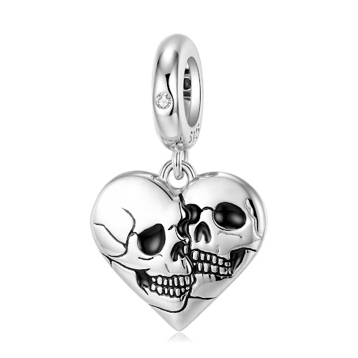 Title 3, Original Design Double Face Skull Pendant Sterl...