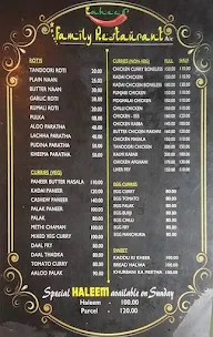 Zaheer Family Restaurant menu 1