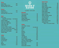 Cafe Seven O' Eleven menu 1