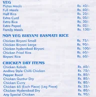 Durga Sree Andhra Mess menu 1