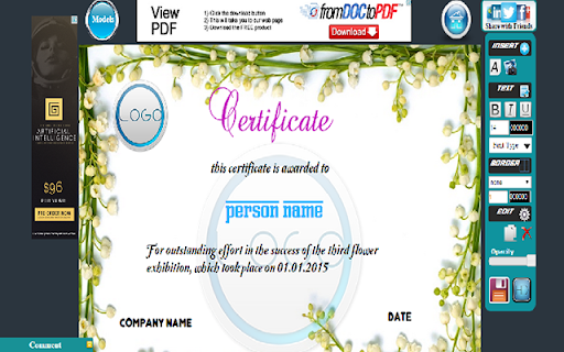 certificate Maker Free