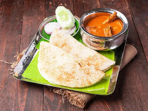 Dosa With Chicken Curry