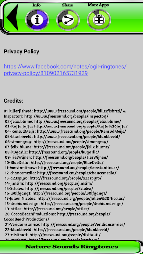 Nature Sounds Ringtones