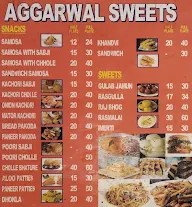 Agarwal Sweets menu 1