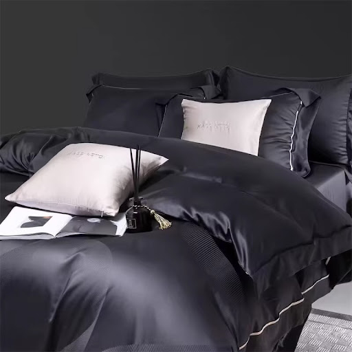 Title 3, 160S Horse Cotton Jacquard Four Piece Bed Sheet...