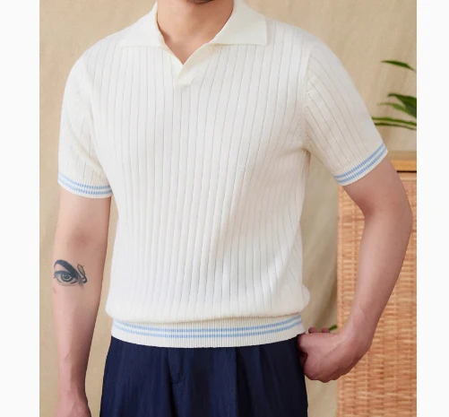 Trendy Men's All-Matching Lapel T-shirt. Stylish, versatile, and effortlessly cool. Perfect for any occasion. Look great