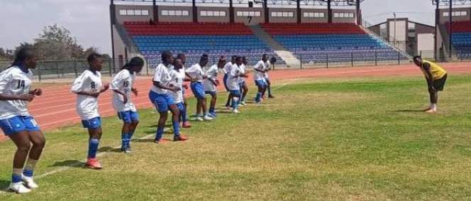 Zetech Sparks ladies while training for the previous match