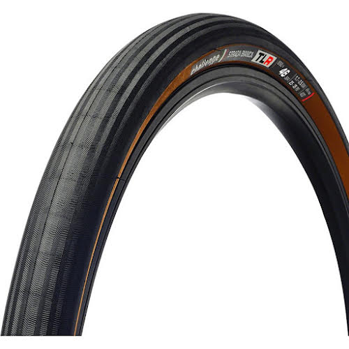 Challenge Strada Bianca Race Tire - 650 x 46 Tubeless Folding Black/Brown