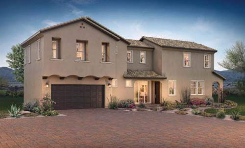 1012 Capella floor plan by Shea Homes in Compass at Recker Pointe Gilbert AZ 85295