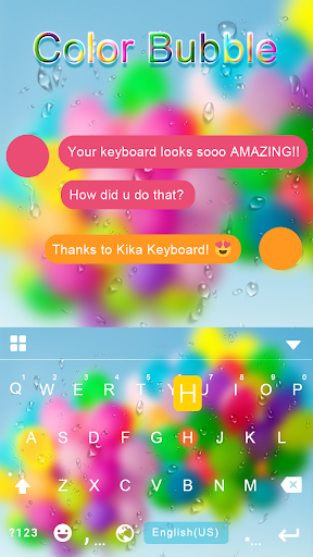 Color Bubble Keyboard Theme