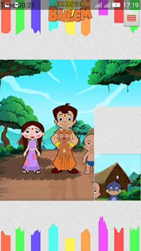 Sliding Puzzle With Bheem