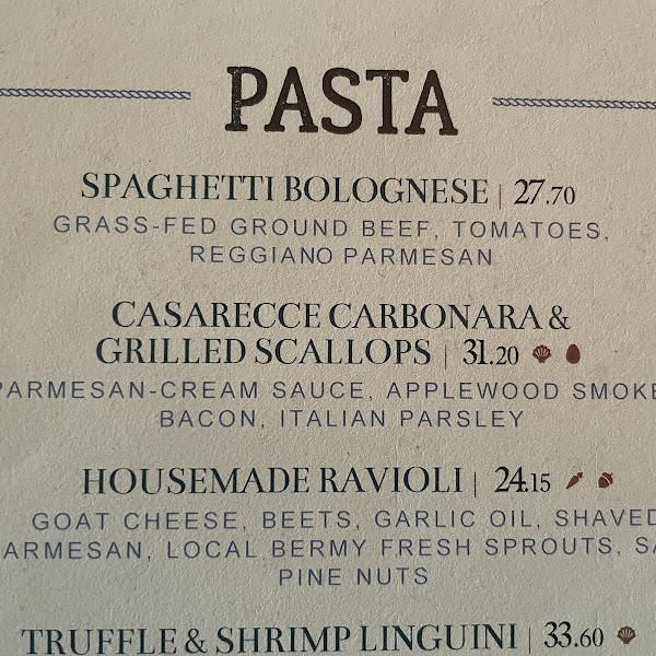 Menu (Pasta)