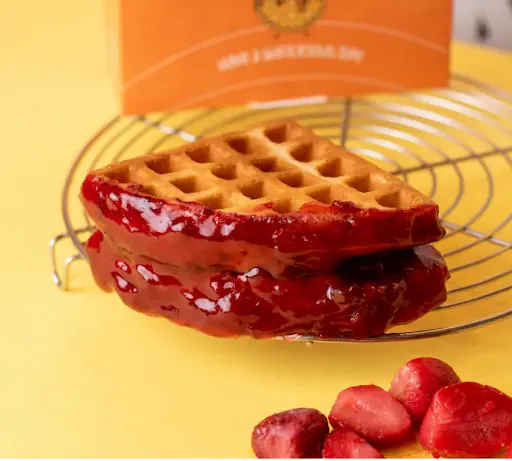 Strawberry Cream Cheese Waffle Sandwich