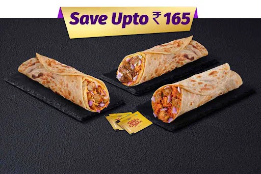 3 Signature Non-Veg Wraps At 195 Each