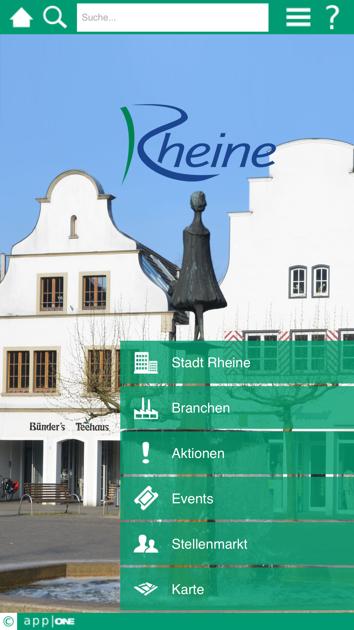 Android application Rheine app|ONE screenshort