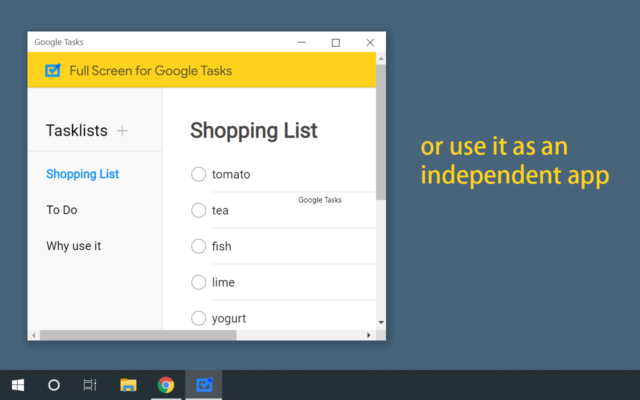 Full Screen for Google Tasks Preview image 7