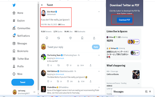 Twitter2PDF- Convert Twitter to PDF