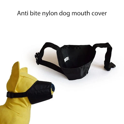 1-3pcs Adjustable Dog Muzzle Mouth Barrier for Pet Anti Barking Mesh Breathable Mouth Muzzles Nylon Straps Dog Accessori