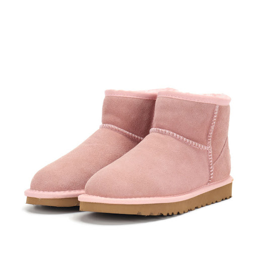 Title 5, Low-cut Snow Boots Cowhide Rubber Fur Fashion C...