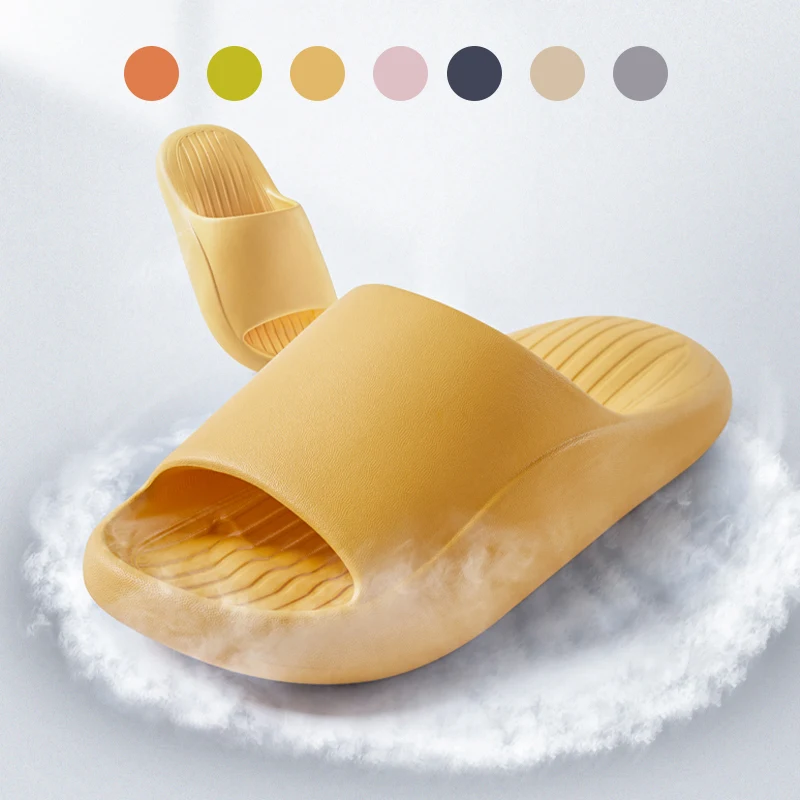 Eenvoudige Slippers Effen Kleur met Perfecte Dikte. Comfortabele huisschoenen, ideaal voor ontspanning en dagelijks gebruik binnenshuis.