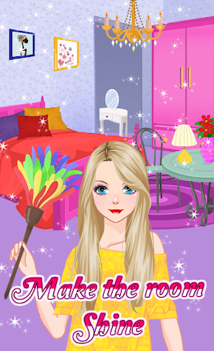 Princess House Cleaning - Messy Bedroom Games