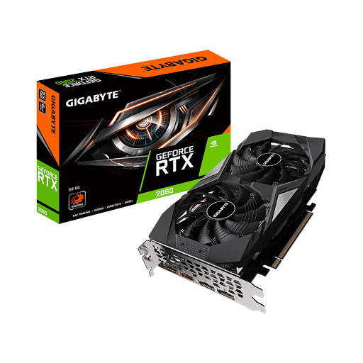 Card màn hình GIGABYTE GeForce RTX 2060 D6 6G 6GB GDDR6 (GV-N2060D6-6GD)