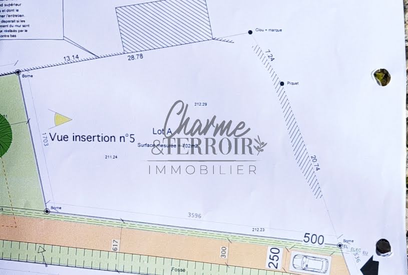  Vente Terrain à bâtir - 702m² à Saint-Laurent-la-Vernède (30330) 