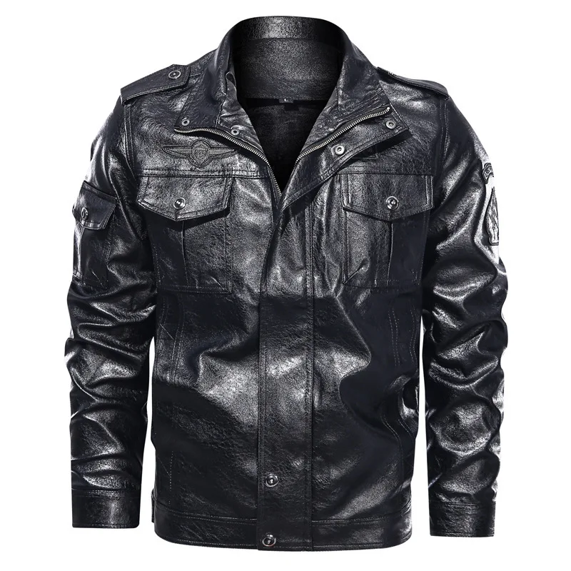 Veste en cuir PU lavé pour homme, décontractée et tendance. Profitez du confort et du style inégalé pour un look casual et moderne au quotidien.