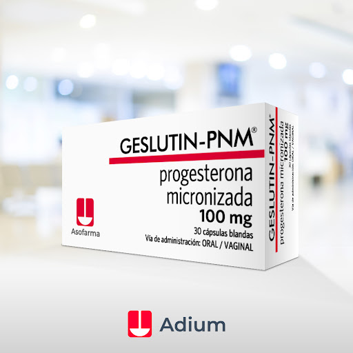 Progesterona Geslutin 100 mg Caja x 30 Cápsulas