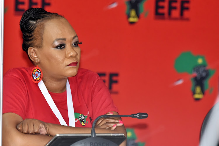 EFF MP Omphile Maotwe was ejected from the parliamentary hearing investigating the fitness to hold office of suspended public protector advocate Busisiwe Mkhwebane. File photo: FREDDY MAVUNDA