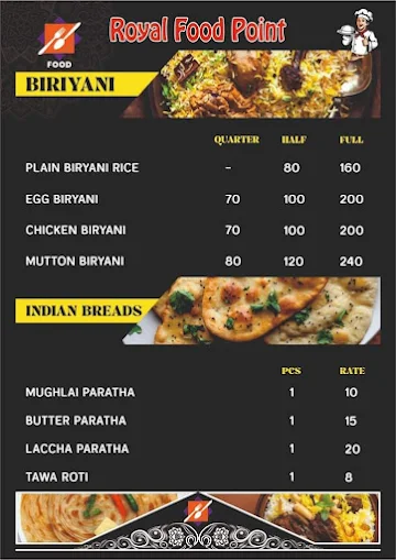 Royal Food Point menu 