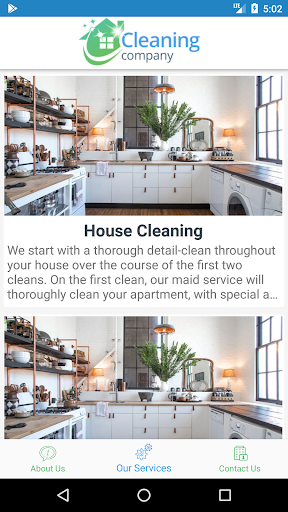 Cleaning Services WP App Demo
