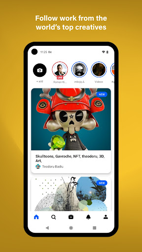 Screenshot Behance - Creative Portfolios