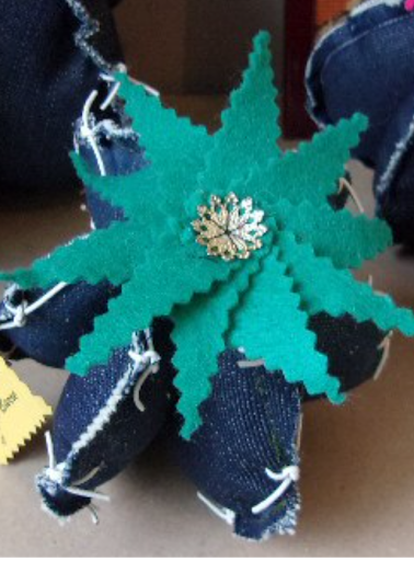 mini cactus en jean artiste textile barre virginie décoration chambre enfant adolescent adulte colorée gaie sympa moderne